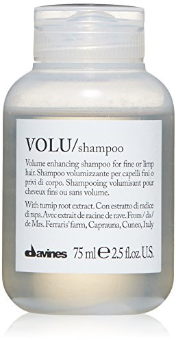 Davines VOLU Shampoo, Volumizing Gentle Cleansing Action for Fine or Limp Hair - Making it Soft and Light with a Lasting Boost of Body and Volume, Travel Size, 2.54 Fl Oz