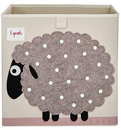 3 Sprouts - Scatole Porta Giochi - Contenitore Giochi Bambini - Scatola Giochi per Bambini - Contenitori per Giochi Bambini - Portagiochi Bambini Contenitori - Scatola Porta Giochi - Pecora