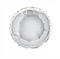 Unique- Party Balloon Globo foil helio redondo, Color plata, 45 cm (53332)