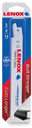 Sabelsågblad a. 5 st., 150 x 20 x 0,9 mm 14 Z Lenox