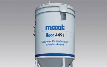 maxit floor 4491 turbo 25 kg | Suelo autonivelante de sulfato de calcio, pavimento, solera para calefacción y renovación rápidas, secado rápido, sulfato de calcio unido