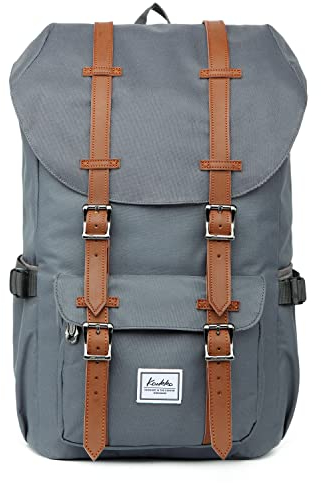KAUKKO Rucksack Damen Herren Schön und Durchdacht Daypack mit Laptopfach für 14 Zoll Notebook für Schule,Uni, 22.4 L