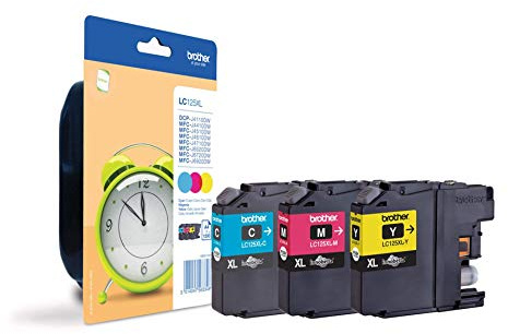 Original Brother LC-123 Tintenpatronen Rainbow Pack mit Cyan, Gelb und Magenta