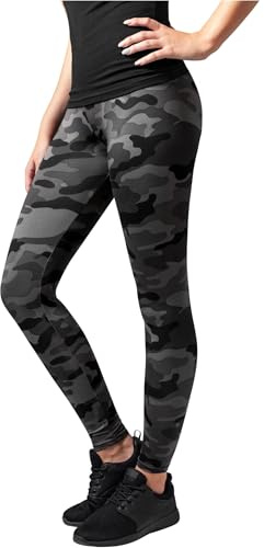 Urban Classics Damen Leggings, Dark Camo, S