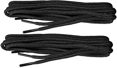 2 PAIRS GRAFTERS 140CM STRONG WORK/HIKING/DR MARTENS BOOT LACES (Black)