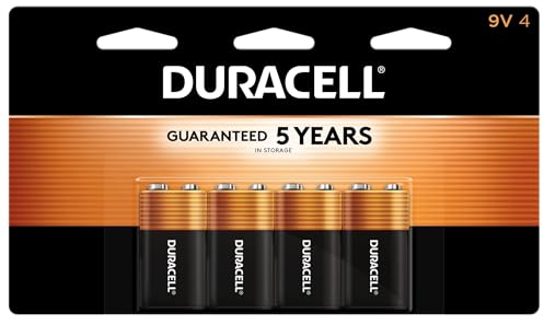 Duracell Power Plus Duralock Alkaline Batteries, 9V, 4 Pack