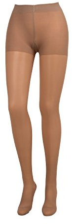 COMPRESSANA Calypso 70 den - Feinstrick Stützstrumpfhose - weich, luftig und transparent (appearance 20 den) - mittlere Stützwirkung mit 12-14 mmHg Kompression (Stütz-Klasse 2) - Größe VI - Farbe perle - 1 Stück