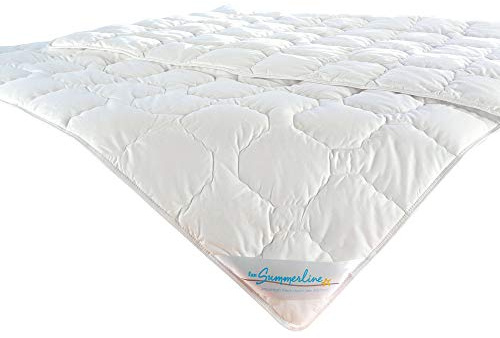 Frankenstolz f.a.n. Wash Cotton - Sommer Bettdecke, 155x220 cm, extra groß, Weiß