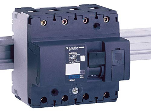 Schneider 18827 Interrupteur d'alimentation NG125L 4P 50A Caractéristique C