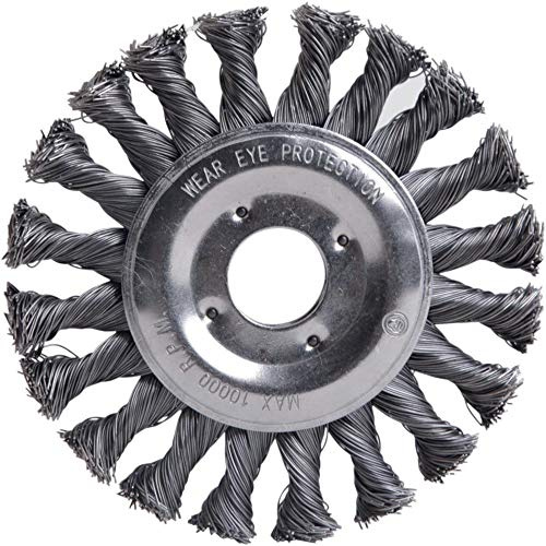 Unbekannt - Cepillo redondo 115x0,5mm alambre de acero anudó fortis