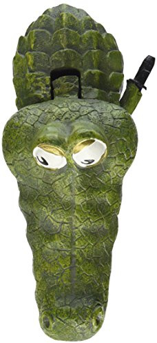 Rosewood 91790 witziges Aquaristik-Ornament Alligator mit Sprudelanlage