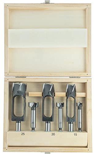 ENT 09151 6-tlg. Zapfenschneider und Forstnerbohrer Set - Ø 15-20 - 25 mm