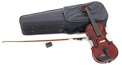 PURE GEWA Set violino HW Set in legno duro - Violino 4/4, Set pronto per suonare incl. custodia, arco, colofonia, mentoniera, cordiera con regolatori di precisione