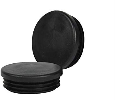 Lamellenstopfen rund 80mm für Rohrwandstärke 1,5-3mm - 4 St. schwarz Rohrkappen