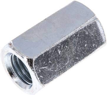 Landefeld Verbindungsmuffe für Gewindestange M 20, Stahl verzinkt, 1 Stück, Kupplung, M 20, Stahl verzinkt, M 20 x 50 mm