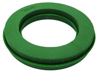 mosy Tischdekoration-Ring, Gießrand, Wassersp., 30 cm, Kranz, Steckschaum, Steckmasse, Blumen-Deko, frische Blumen-Gestecke Tisch-Dekoration Hochzeit