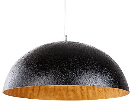 invicta INTERIOR Elegante Design Hängeleuchte GLOW 70cm schwarz gold Hängelampe Deckenleuchte