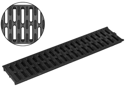 ACO Self® Stegrost Microgrip Kunststoffrost 50cm antirutsch Rinnenrost Rost für Entwässerungsrinne