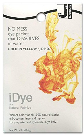 Jacquard Prodotti iDYE Colorante per tessuti Giallo Dorato Pacchetto 14g