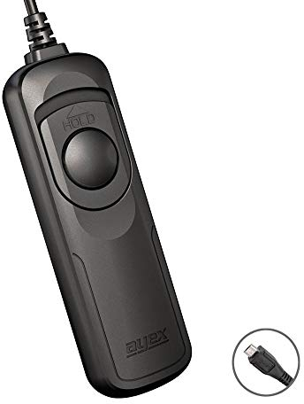 ayex Câble Télécommande Filaire AX-10 Compatible avec Fujifilm (E2/RR90) par Exemple X-T10, X-M1, X-A3, X-A10, GFX 50S Prise de Vue en série et Pose Longue Facile à Manipuler, Fonctionne sans Piles