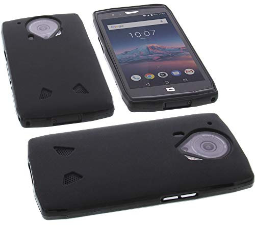foto-kontor Coque Compatible avec CrossCall Trekker X4 Housse pour Smartphone Étui en Caoutchouc TPU Noir