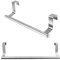 2Psc Porta Asciugamani Portasciugamani in Acciaio Inossidabile da Appendere Sopra la Porta Porta Appendi Strofinacci Senza Forare per Cucina Bagno (23cm)