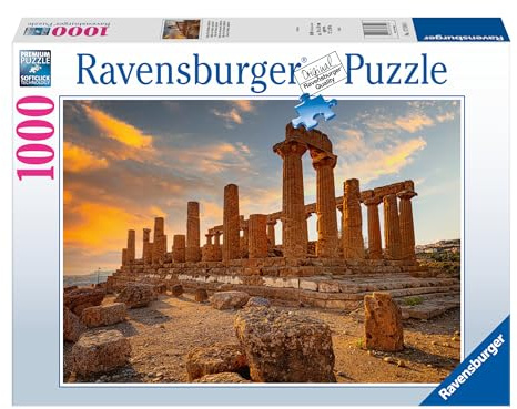 Ravensburger - Puzzle Tal der Tempel, Agrigent,Puzzle 1000 Teile, Puzzle für Erwachsene, Rätsel und Hobbys, Geschenke für Erwachsene, 70x50cm