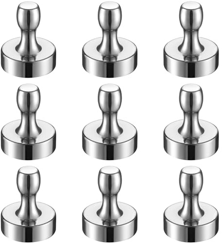 BTLIN Aimants Frigo Ultra Puissants, Gros Aimants Néodyme avec Poignée 9Pcs