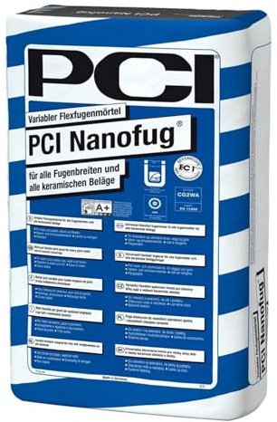 PCI Nanofug 15 kg Nr. 47 Anthrazit Variabler Flexfugenmörtel insbesondere für Steingut- und Steinzeugbeläge Sika