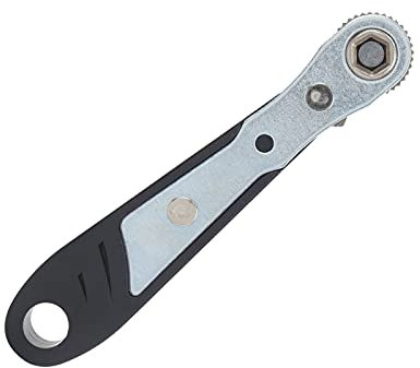 Akozon Mini Ratchet Wrench, 1 4in Hex Socket Sleeve Spanner Power Inverters Tool Hand Steel with 36 Teeth for Auto e Repair
