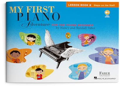 Nancy faber : my first piano adventure - lesson book b - recueil + enregistrement(s) en ligne: Lesson Book B with Online Audio