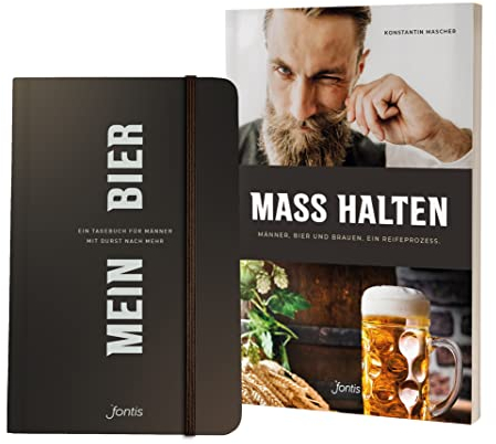 Paket: Sachbuch MASS HALTEN plus Tagebuch MEIN BIER: Buch und Tagebuch für Männer mit Durst nach mehr