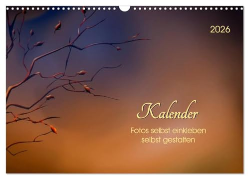 Kalender, Fotos selbst einkleben, selbst gestalten (Wandkalender 2026 DIN A3 quer), CALVENDO Monatskalender: Kalender mit zwölf Hintergrundbildern zum selbstgestalten und bekleben. (CALVENDO Hobbys)