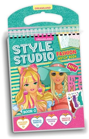 Style Studio Fashion Sketch Book Green
