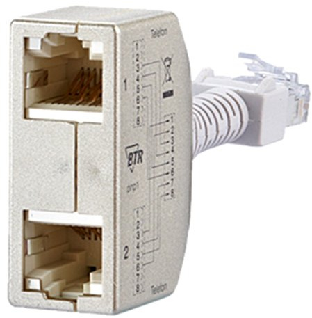 METZ CONNECT Cable Sharing Adapter pnp1, Telefon/Telefon, 2 St.
