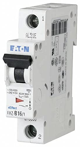 Eaton MCB Leitungsschutzschalter Typ S, 1-polig 1A 230V, Abschaltvermögen 10 kA xEffect DIN-Schienen-Montage