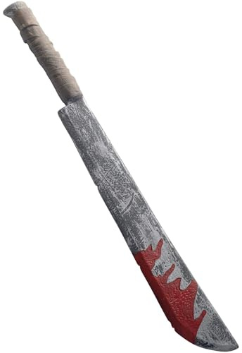 Smiffys Blutiges Hackmesser, 74 cm, Deluxe Halloween