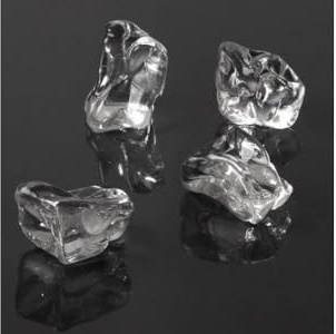 Acrylic Ice Chunks - 2lb Bag | Approx. 220 Chunks Fake Ice Chunks, Decorative Ice Chunks, Plastic Ice Chunks, Display Ice Cubes, Photography Still Life