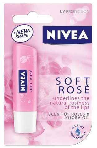 Nivea Lip Soft Rose Blister Pack- Pack Of 2