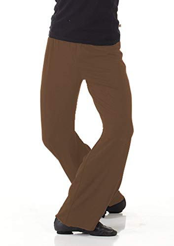 B Dancewear Mens Jazz Pants for Dance Large Brown Adult Sizes