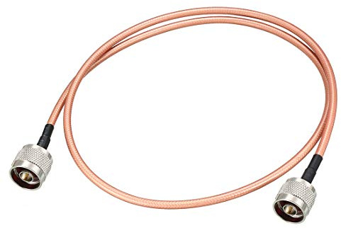 sourcing map - Cavo coassiale RF a bassa perdita, cavo coassiale RG-142 N maschio a N maschio, 90 cm