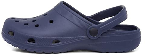 Shoe Zone - Adults Navy Slip On EVA Clog Sandal - Size 6 UK - Blue