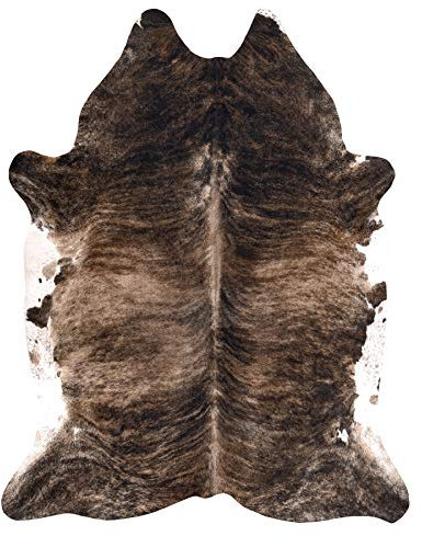 rugsx Teppich künstliches Rindsleder, Kuh, braun Leder 100x150 cm