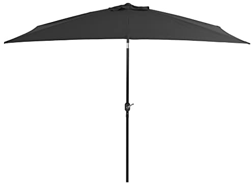 YITHOPI Rechteckiger Sonnenschirm für Balkon oder Terrasse – Knickbar – Kippbar, mit Schwenkarmschalter, 300 x 200 cm Anthrazit