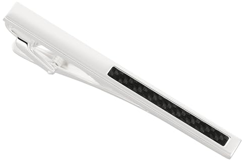 Grom Krawattenklammer 925er Silber Carbon