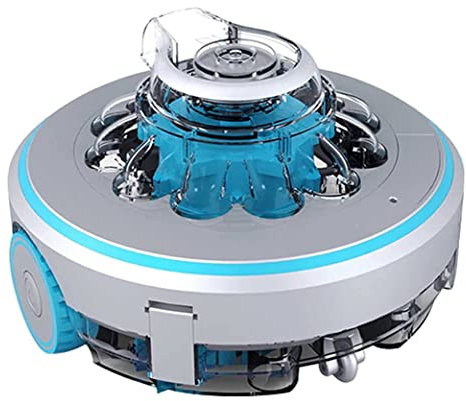 Robot pulitore Automatico Intelligente per Piscine, Batteria Ricaricabile, cartucce filtranti Facili da Pulire, Senza Fili, per Piscine Fuori Terra o interrate Fino a 540+ Piedi qu