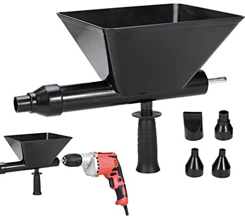 Stuccatrice | Strumento automatico per malta per malta - Applicatore di malta per malta per stuccatura di mattonelle di punta per calafataggio di cemento in pietra con 4 sostituzioni di ugelli Fukamou