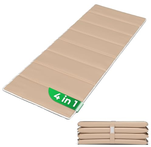StarK Strandliege klappbar leicht – Faltbare Strandmatte mit Polsterung für Strand, Freibad und Garten 190 x 60 cm, kompakt & einfach zu transportieren, ideal für Kiesstrand & Camping