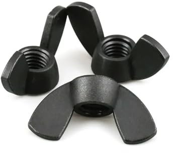 SellGood Handmutter 20 Stück Nylonmutter Flügelmutter Schmetterling Kunststoff Rändelmutter M3 M4 M5 M6 M8 M10 M12 (Color : 20pcs, Size : M12)
