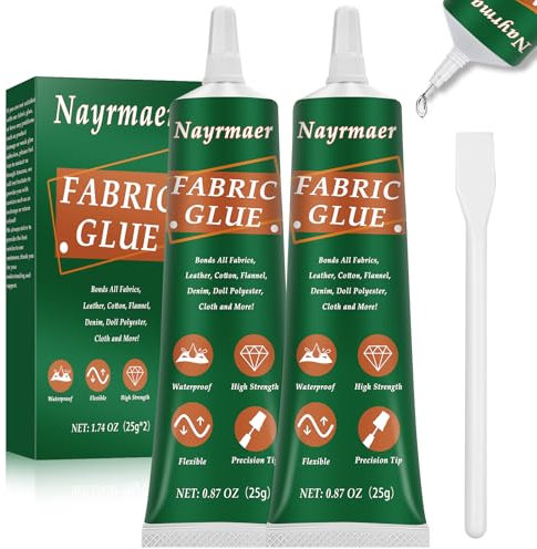 50 ml Strong Fabric Glue for Clothes, Textile, Crafts, Upholstery, Material and Felt